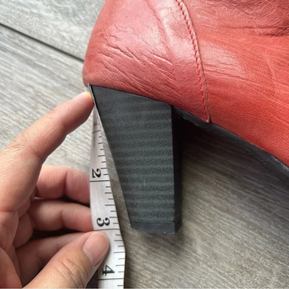 Claudia Laser Cutout Leather Fold Over Cuff Heeled Boots - Picture 16 of 16